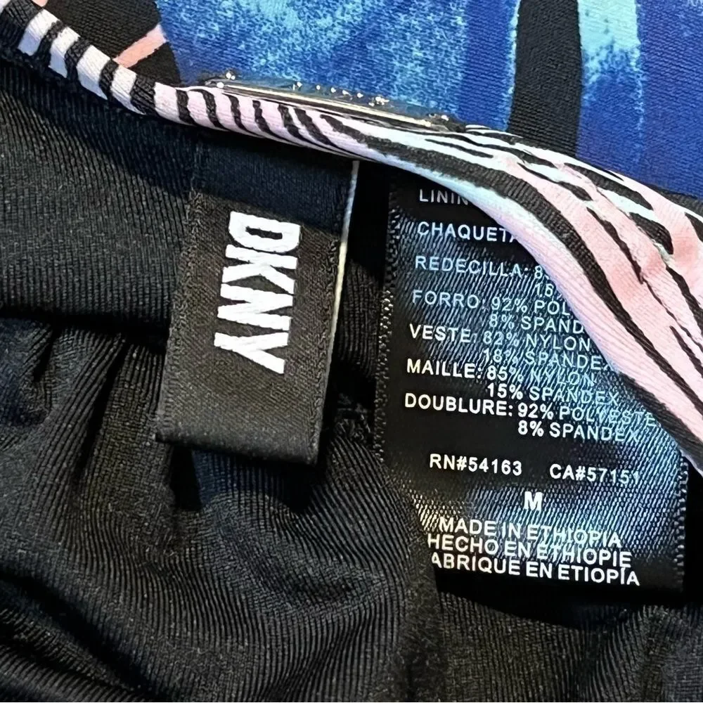 DKNY Tropical Print One Piece Swimsuit - Picture 5 of 7